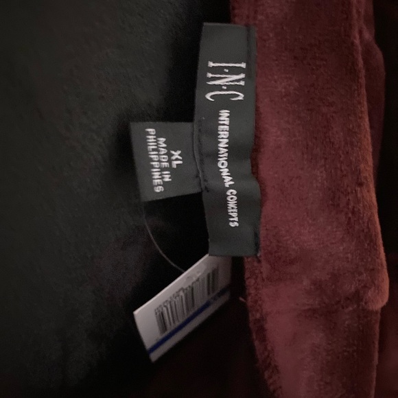 INC Women's Velour set zip hoodie & High-Rise Flare-Leg Pants Set. - Picture 7 of 7